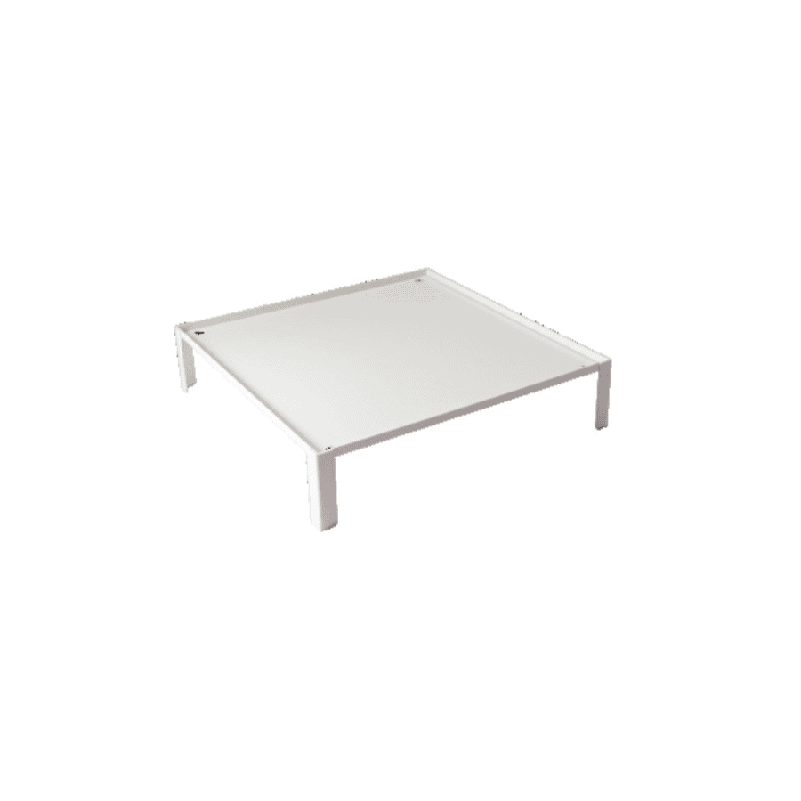 Alzata presentazione domino bianca cm.40x40x9