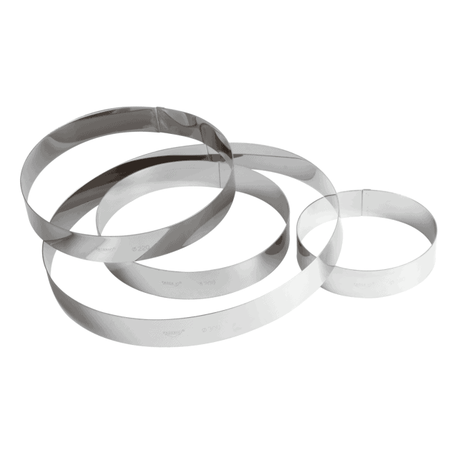 Anello per torte inox cm.18×3,5h