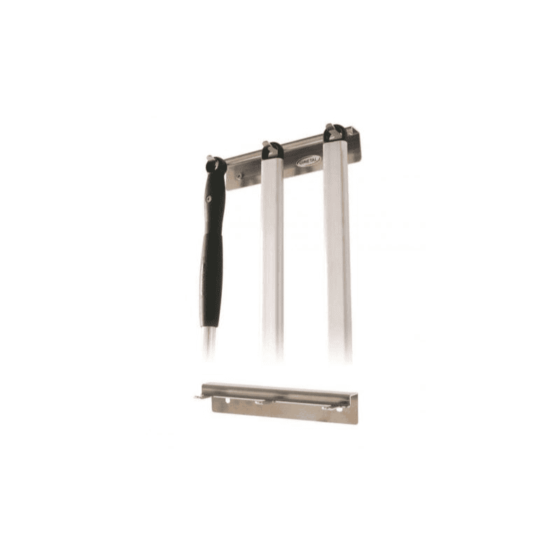 Appendi pale a muro alluminio tre posti cm.21×7