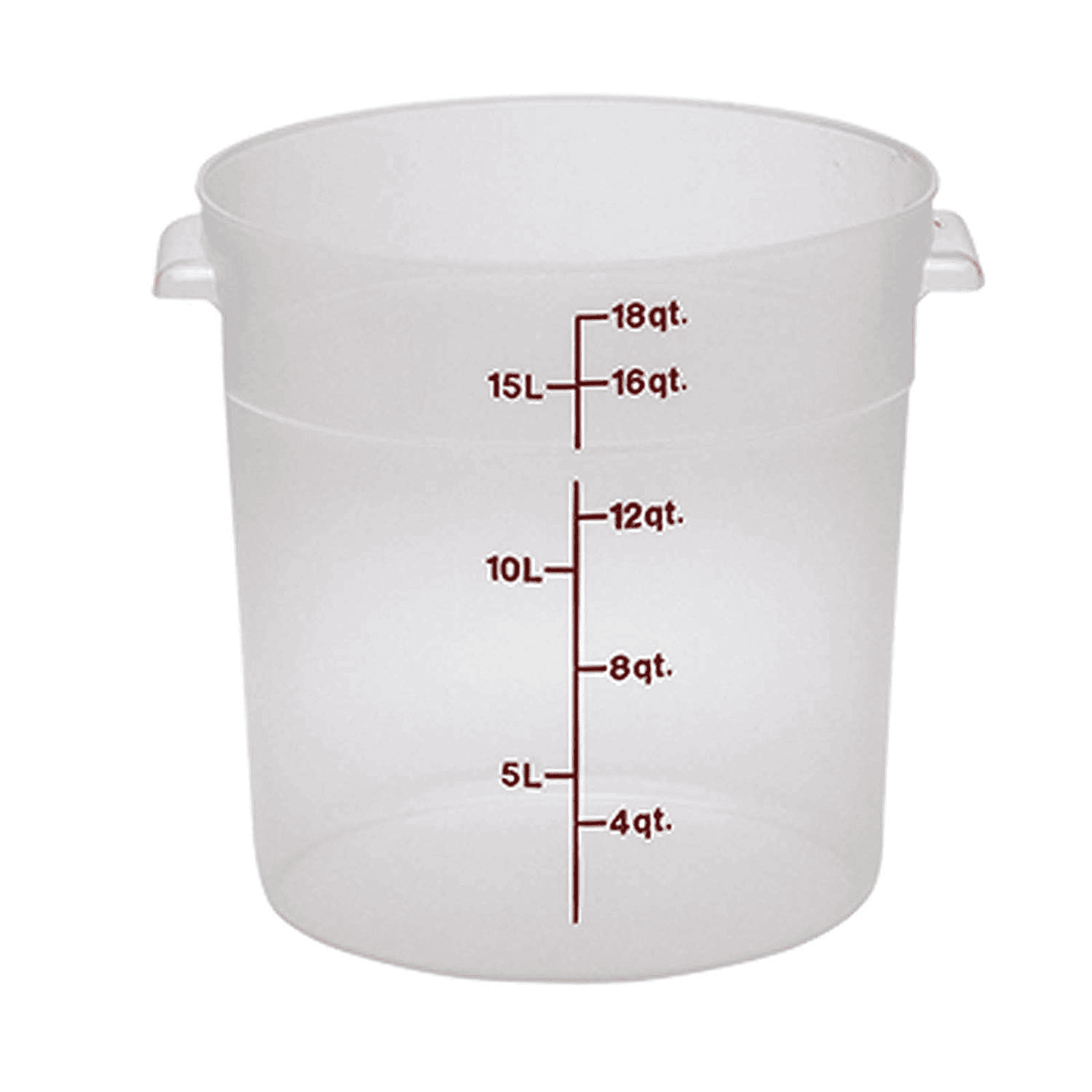 Barattolo tondo polipropilene lt.17,2