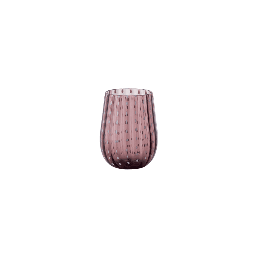 Bicchiere gocce ametista cl.40