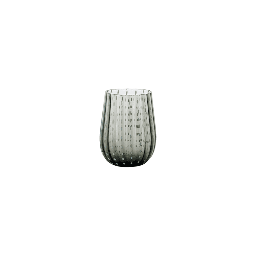 Bicchiere gocce grigio cl.40