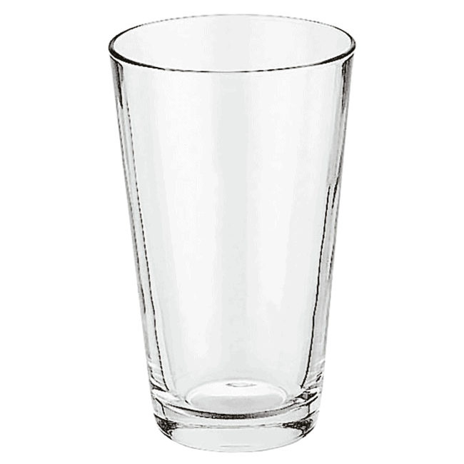 Bicchiere vetro per shaker boston cl.50