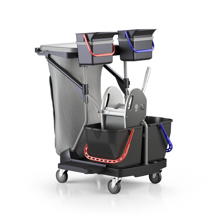 Carrello revolution black is green completo con strizzatore kinetic plus