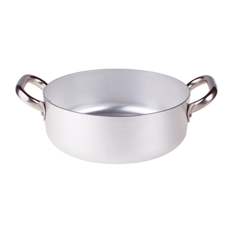 Casseruola bassa alluminio due maniglie cm.36
