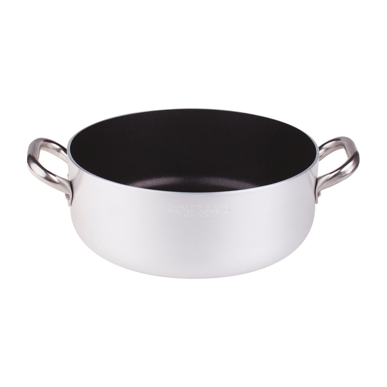Casseruola bassa due maniglie platinum cm.32