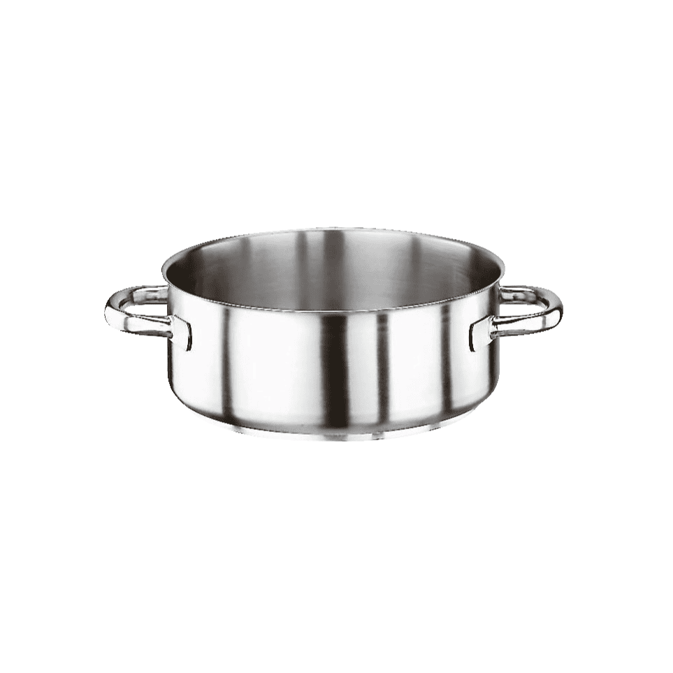 Casseruola bassa due maniglie series 1000 inox cm.36