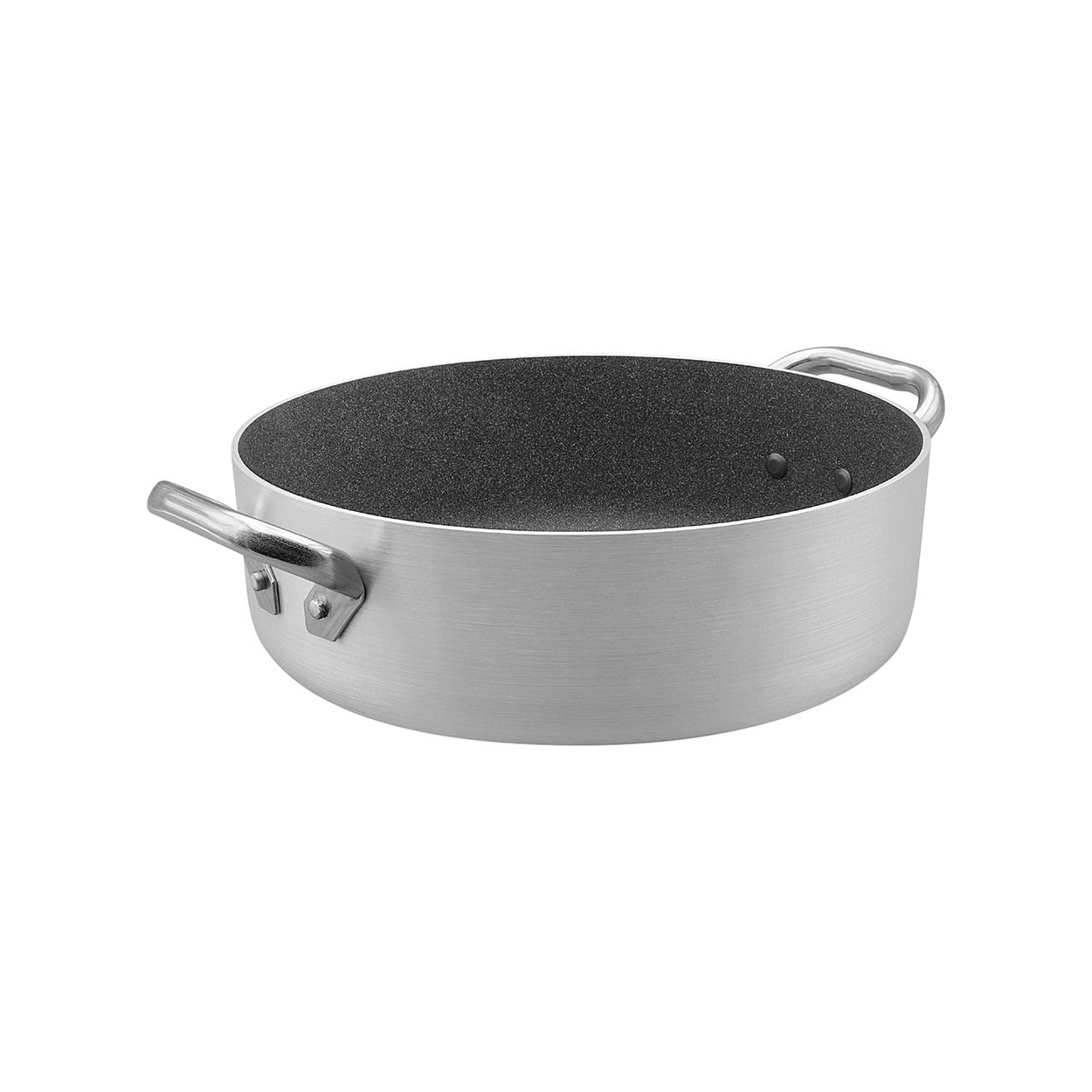 Casseruola bassa due maniglie shark skin induzione cm.32