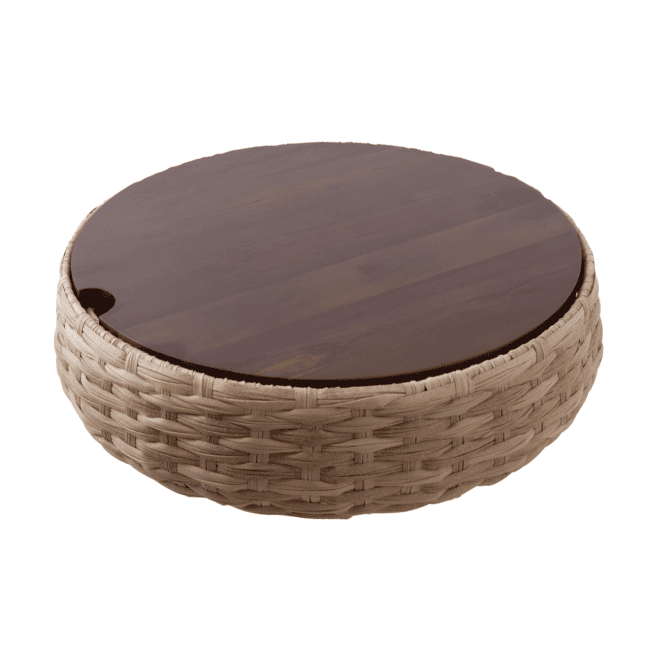 Ciotola polyrattan radici cm.51x12h