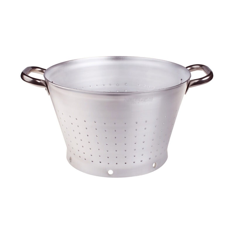 Colapasta conico alluminio due maniglie cm.32