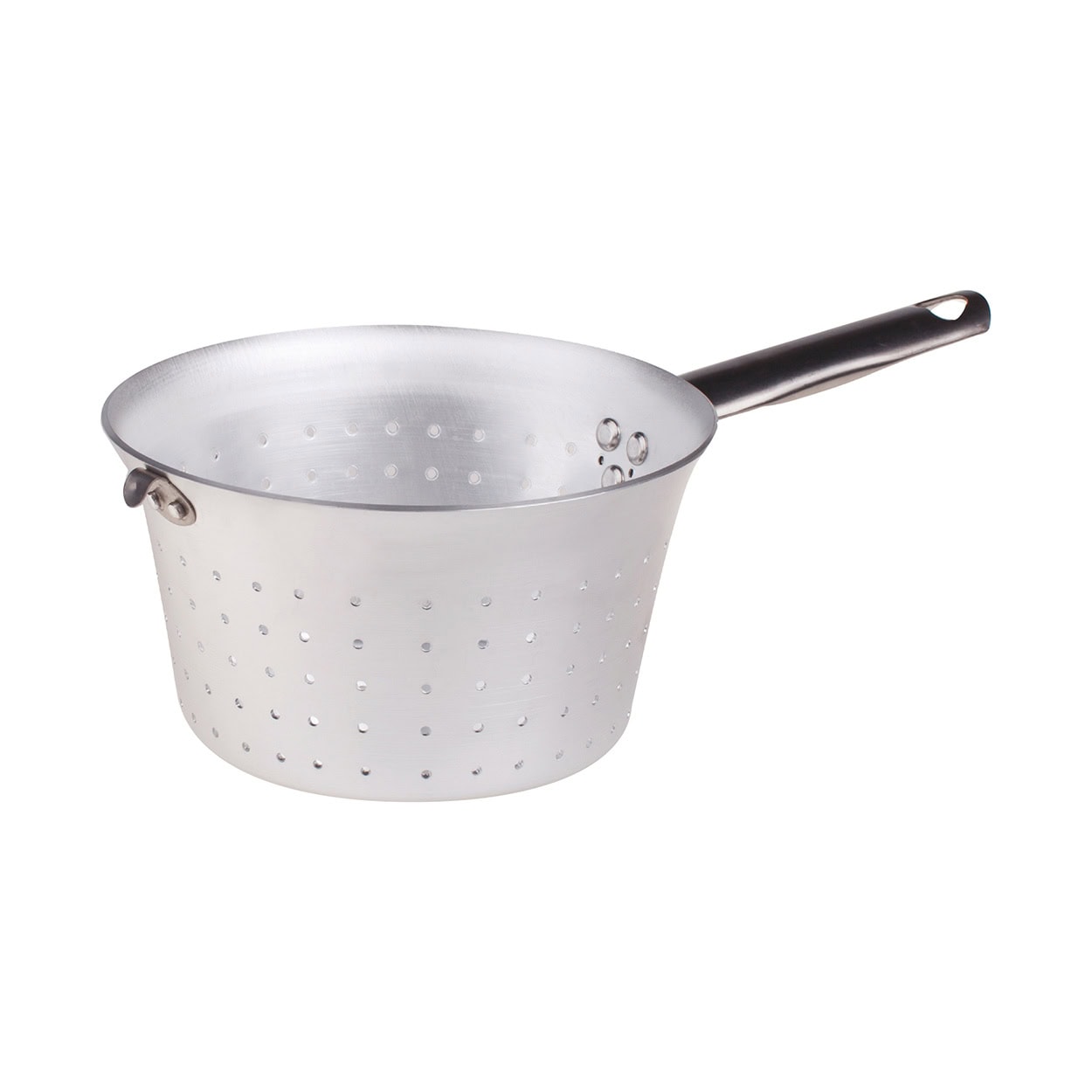 Colapasta conico alluminio un manico cm.18