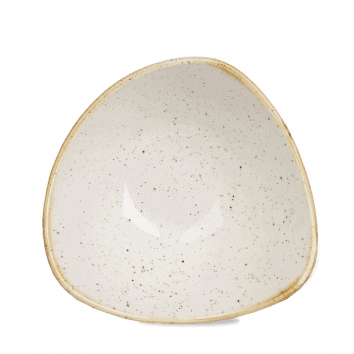 Coppa triangolare stonecast barley white cm.18,5