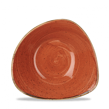 Coppa triangolare stonecast spiced orange cm.18,5