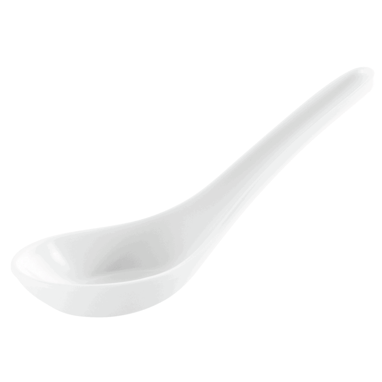 Cucchiaio zuppa cinese bianco melamina easy black&white cm.13,5
