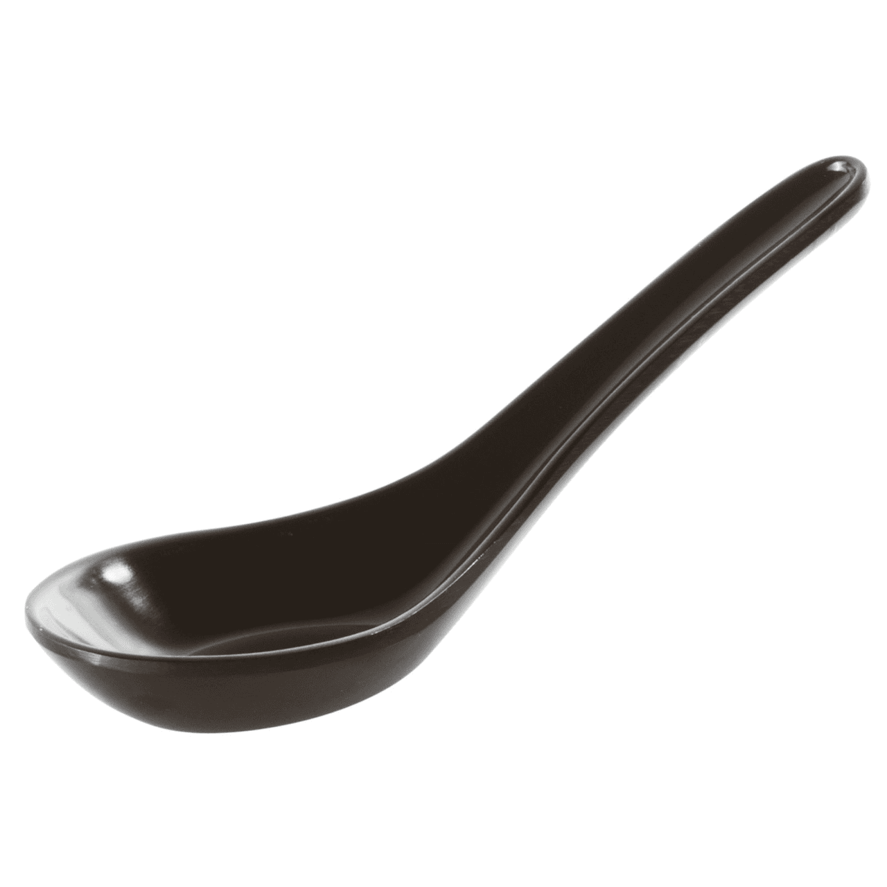 Cucchiaio zuppa cinese nero melamina easy black&white cm.13,5