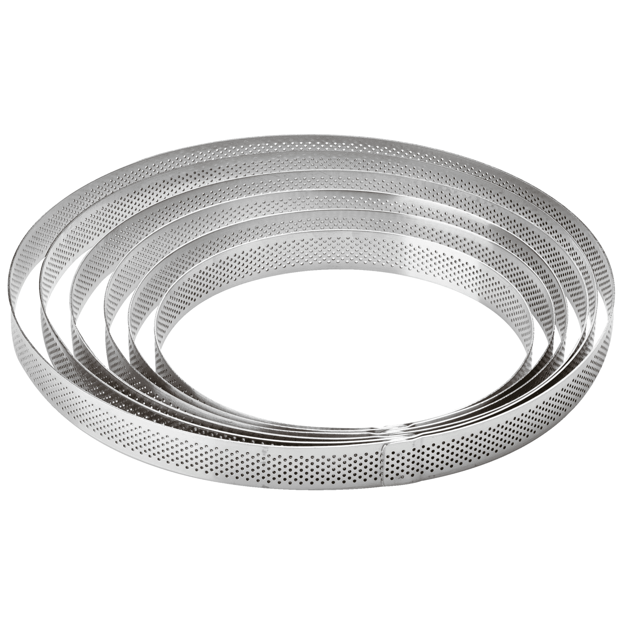 Fascia microforata inox cm.7x2h