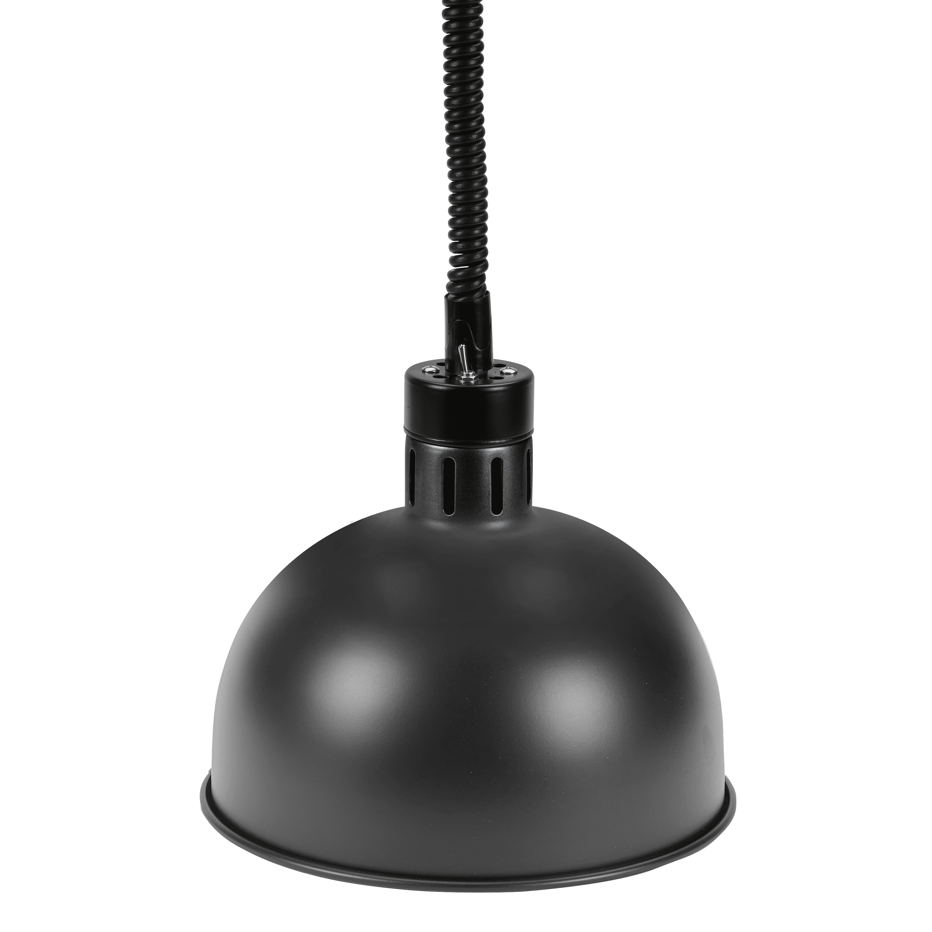 Lampada scaldavivande estensibile nera con lampada rossa 250w Øcm.29