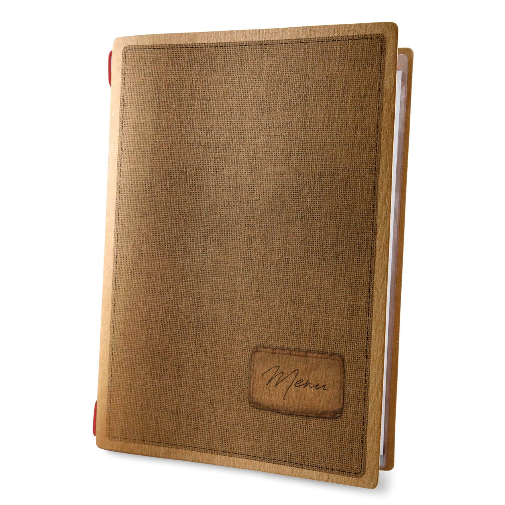 Porta menu custom naturale country a4 solo elastico