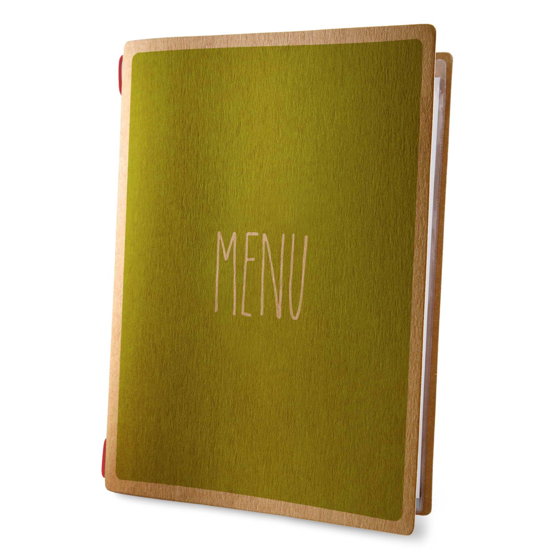 Porta menu custom naturale eco-design a4 solo elastico
