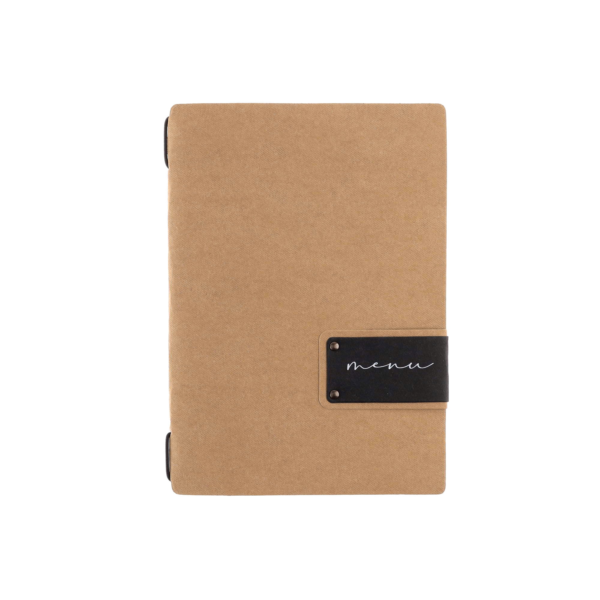 Porta menu ecomoda naturale etichetta patch a5 solo elastico