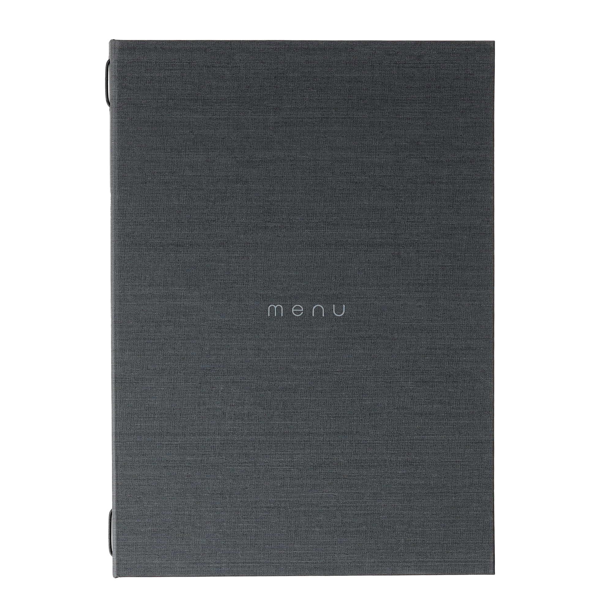 Porta menu italy grigio a4 solo elastico