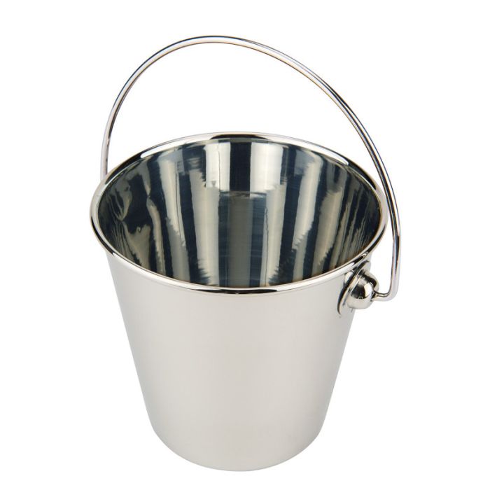 Mini secchiello inox cm.10x10h.