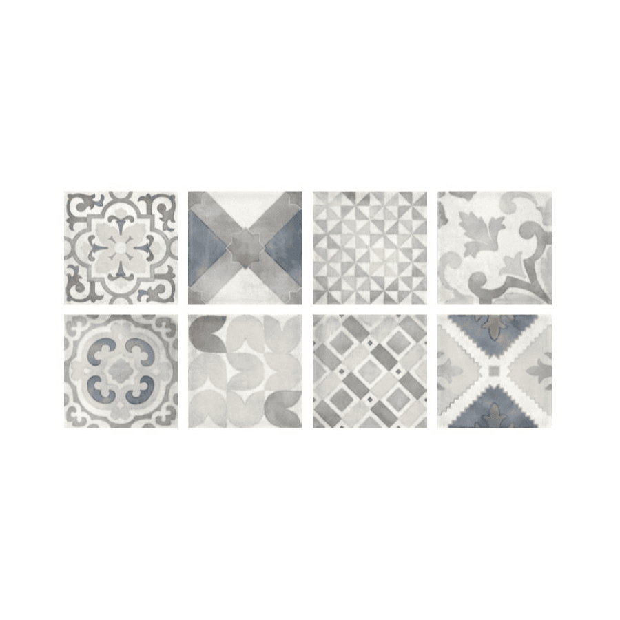 Piastrelle gres blue mix cm.20×20