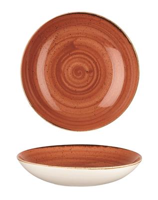 Piatto fondo bowl ampia coupe stonecast spiced orange cm.31