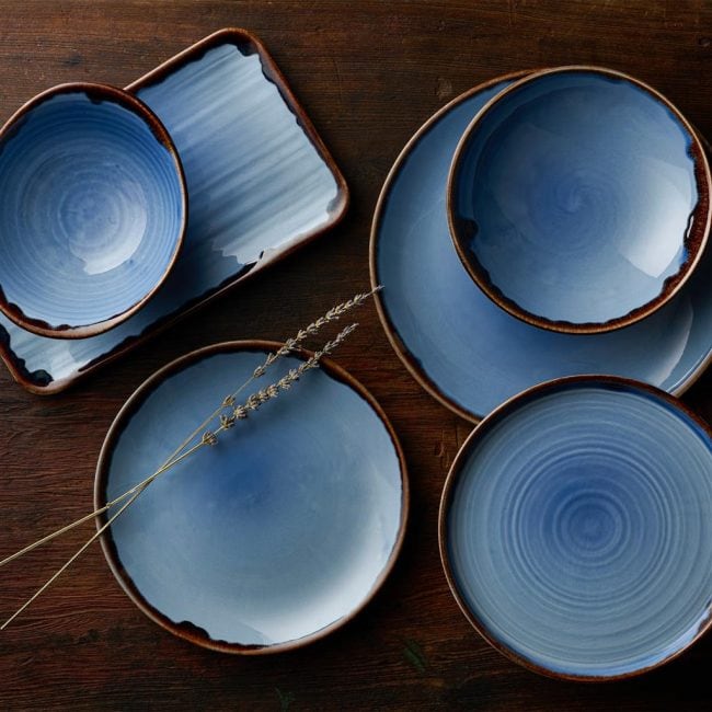 Piatto fondo bowl coupe harvest indigo cm.24,8