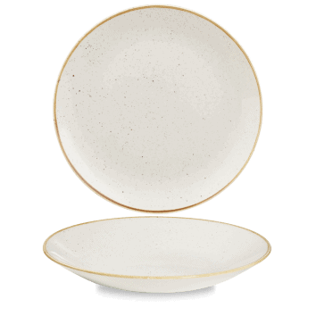 Piatto fondo coupe stonecast barley white cm.28,1