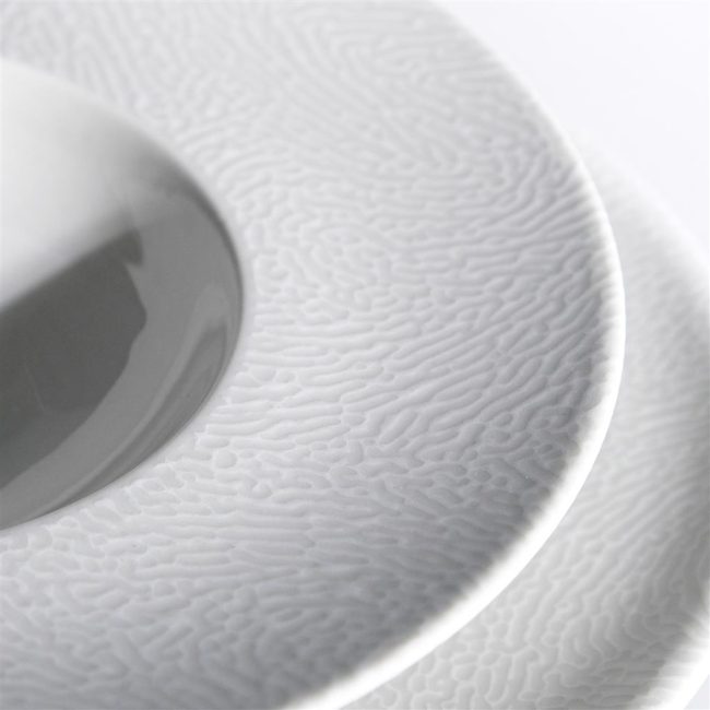 Piatto pasta bowl segmenti bianco cm.26,5