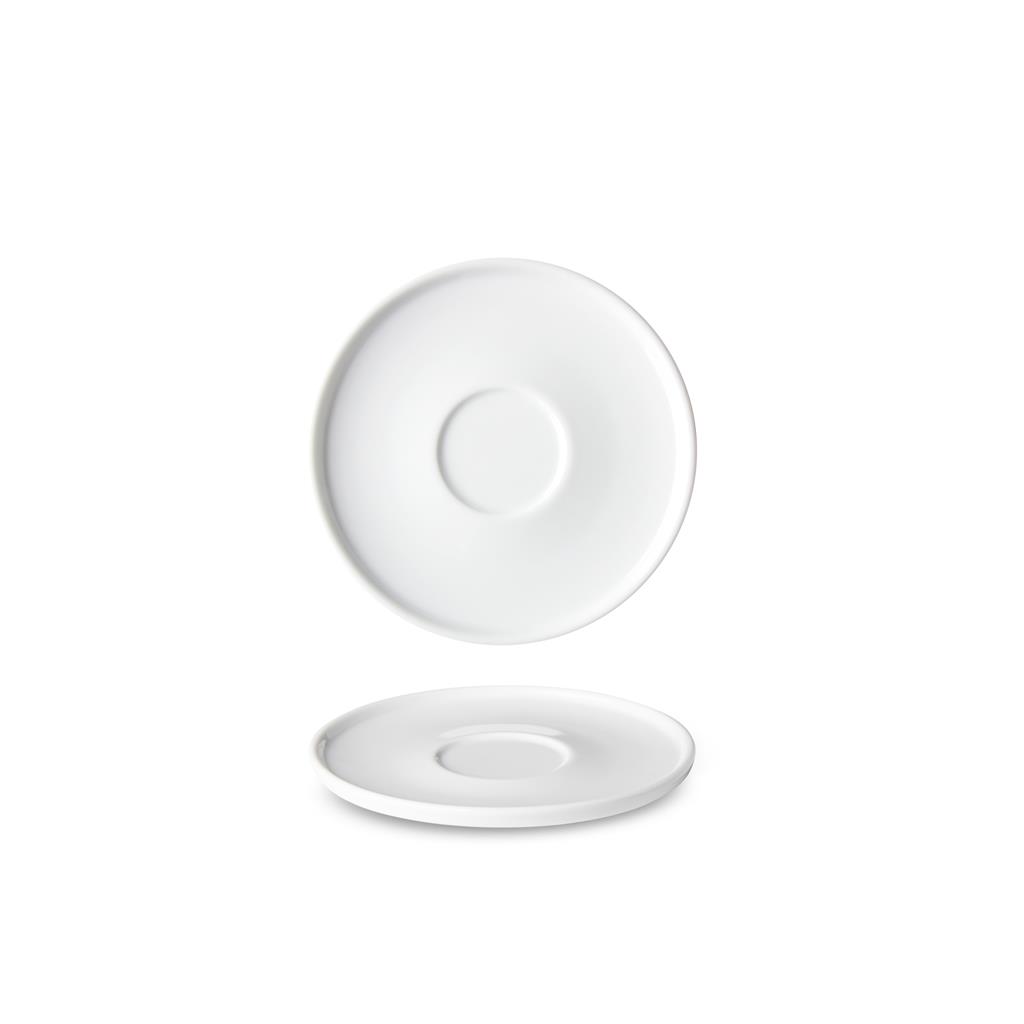 Piatto per tazza caffe’ optimo white cm.14