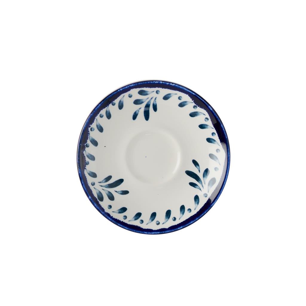 Piatto per tazza cappuccino harvest mediterranean ink cm.15,6
