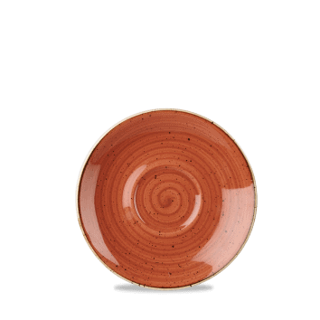 Piatto per tazza cappuccino stonecast spiced orange cm.15,6