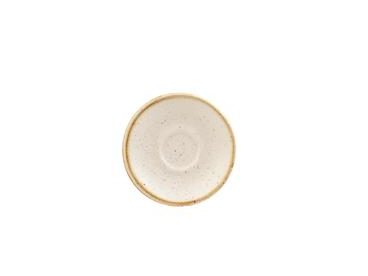 Piatto per tazza espresso stonecast barley white cm.11,8