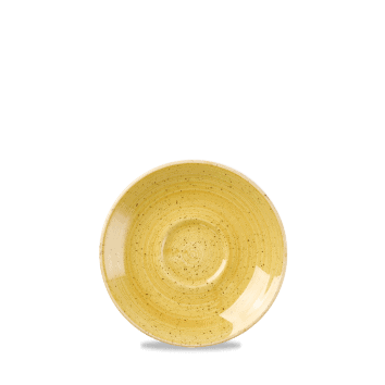 Piatto per tazza espresso stonecast mustard seed yellow cm.11,8