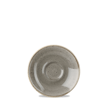 Piatto per tazza espresso stonecast peppercorn grey cm.11,8