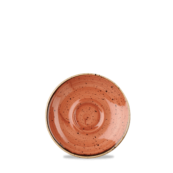 Piatto per tazza espresso stonecast spiced orange cm.11,8