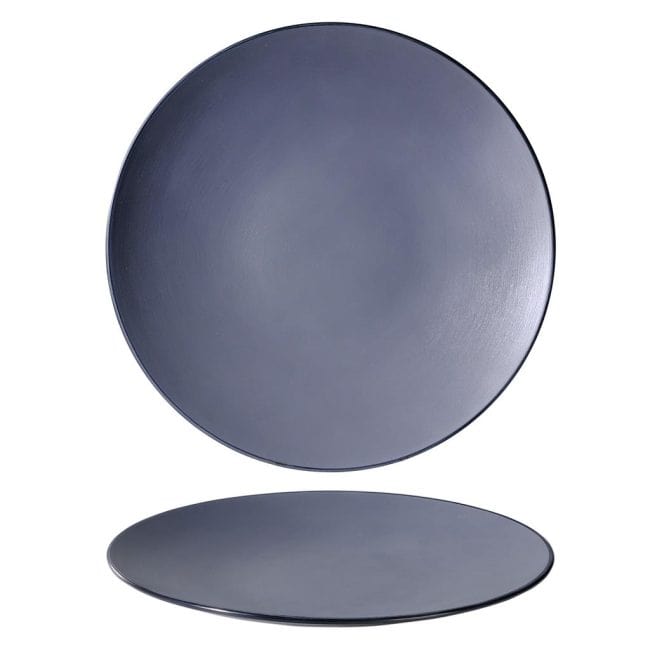 Piatto piano coupe melamina bicolor grey cm.30