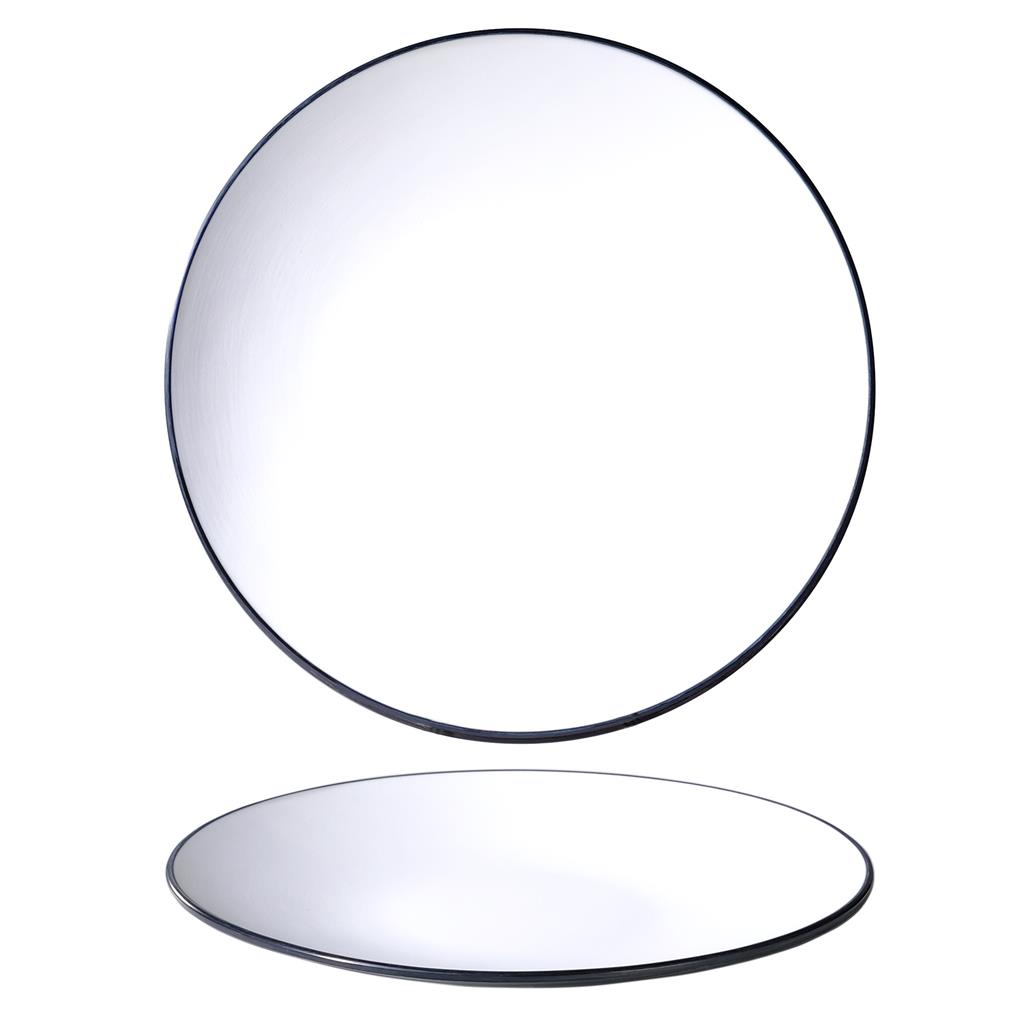 Piatto piano coupe melamina bicolor white cm.30