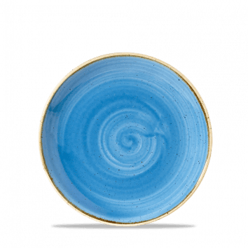 Piatto piano coupe stonecast cornflower blue cm.16,5