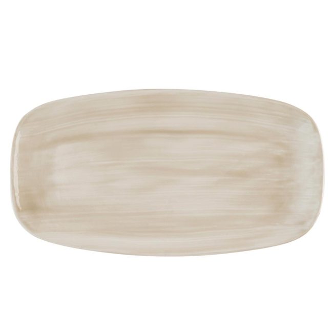 Piatto rettangolare oblong chef stonecast canvas natural cm.35,5×18,9