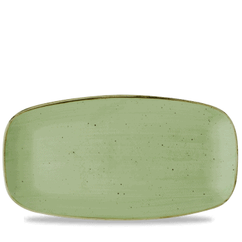 Piatto rettangolare oblong chef stonecast sage green cm.29,8×15,3