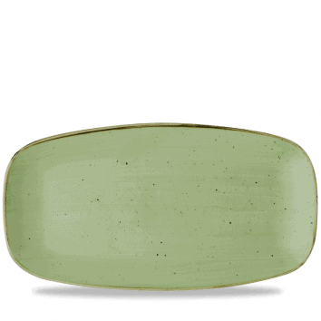 Piatto rettangolare oblong chef stonecast sage green cm.35,5×18,9