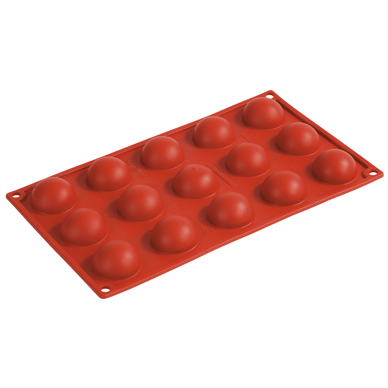 Stampo silicone 15 mezzesfere mm.Ø50x25h
