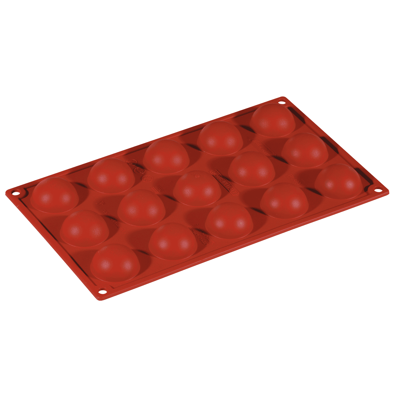 Stampo silicone 15 semisfere mm.Ø40x20h