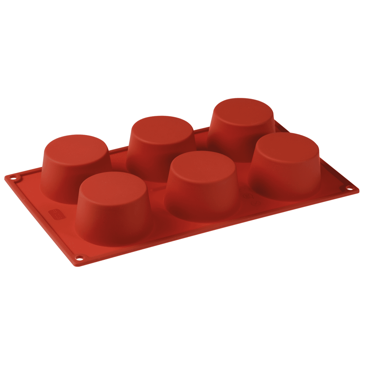 Stampo silicone 6 muffins cilindrici mm.Ø70x37h