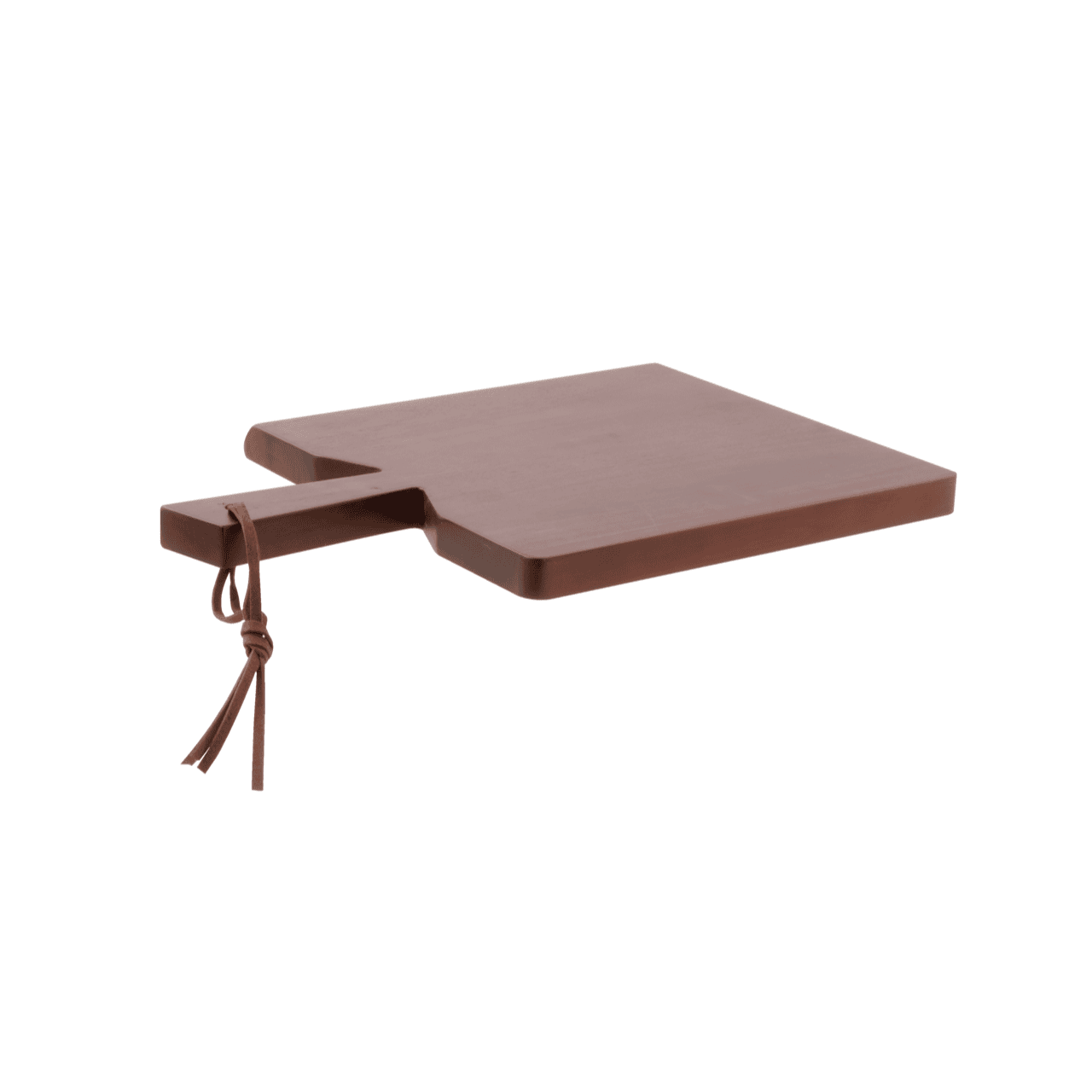 Tagliere rettangolare con manico radici cm.35x25x2h