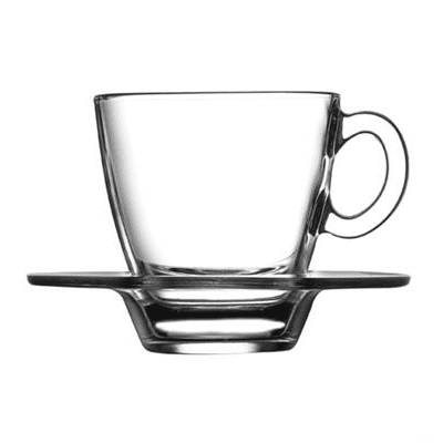 Tazza caffe’ con piatto aqua cl.7,2