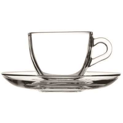Tazza cappuccio con piatto basic cl.24